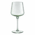 Weinglas 500 ml Transparentes Glas mit strukturierter Oberfläche auf Stiel